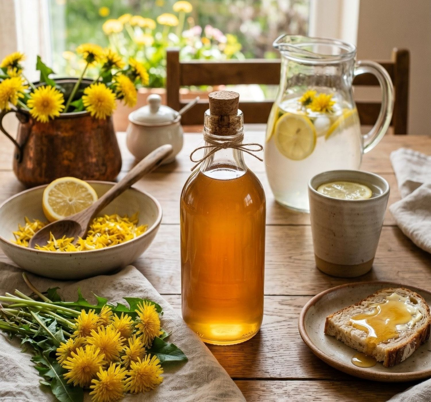Homemade Dandelion Syrup – A Taste of Spring Sunshine