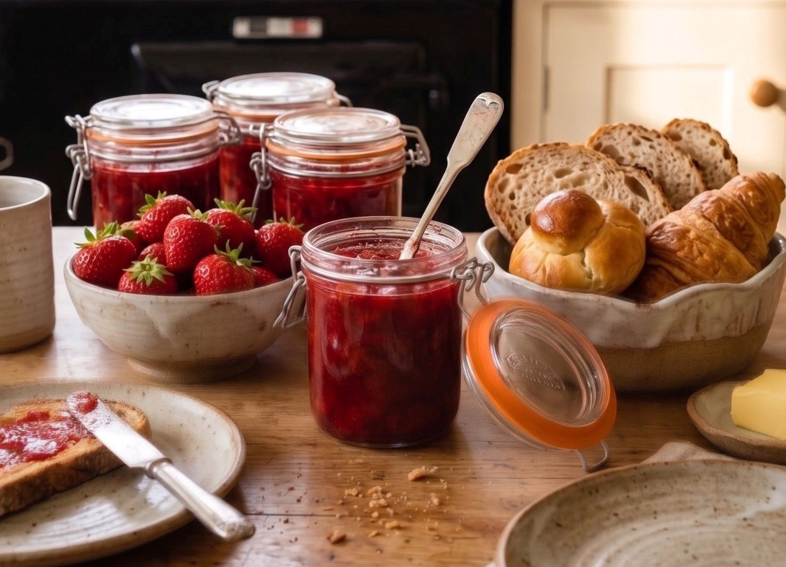 Rhubarb & Strawberry Jam – A Quick, Small-Batch Spring Recipe
